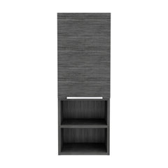Legend Bathroom Cabinet, Two Interior Shelves, Two External Shelves, Single Door Cabinet -Smokey Oak