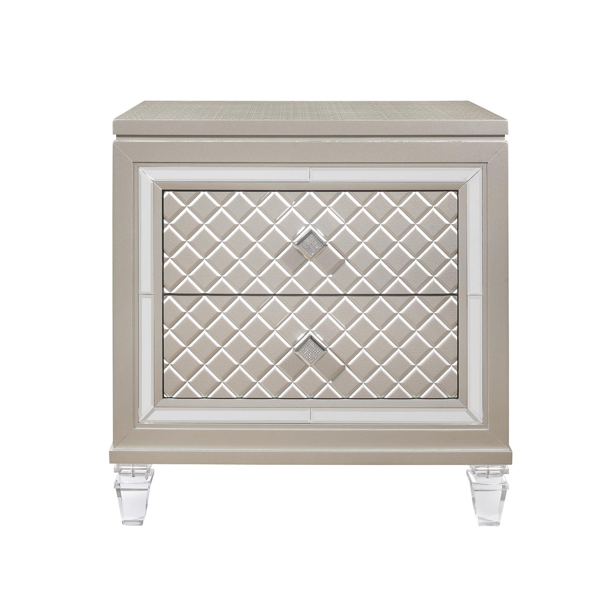 SHANGRI-LA GLAM CHAMPAGNE NIGHTSTAND