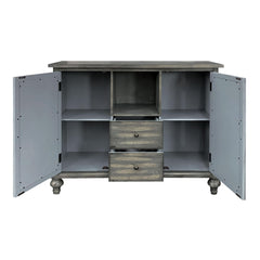 Nirvana Weathered Gray Finish Console Table w/ 1 Open Compartment Storage