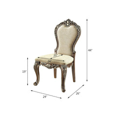 Apocalypse Antique Oak Finish Side Chair (Armless Chair) (Set of 2)