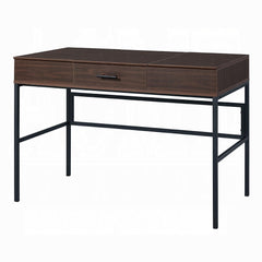 Perseus and Black 1-Drawer Writing Desk with USB Port