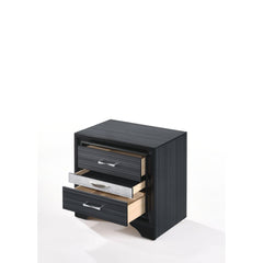 Asgard Black Finish Nightstand