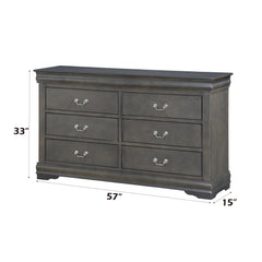 Nirvana Philippe Dark Gray Dresser