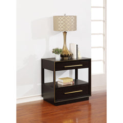 Saga Peppercorn 2-drawer Nightstand