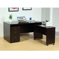 Aegisthus Mobile Stand, Computer Desk, Home Office Desk - Red Cocoa