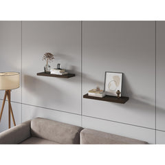 Hercules 31.5" Wide Floating Shelves Set Of 2, Shelves For Wall Decor For Bedroom, Bathroom Storage Shelves, Book Shelves For Living Room