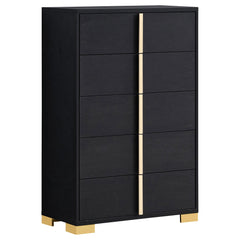 Eternity Black 5-drawer Chest