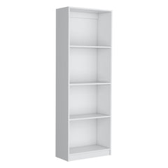 Planet Bookcase with Spacious Tier-Shelving Design, White