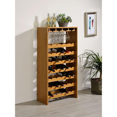 Millennium Oak Finish Wine Rack