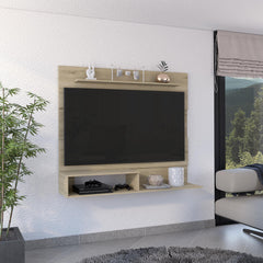 Odyssey Floating Entertainment Center, One Superior Shelf, Two Shelves, Space For The TV´s up 55" -Light Pine