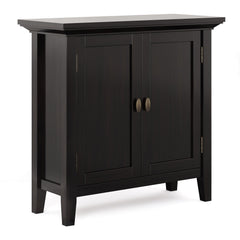 Diary 32 inch Wide Solid Wood Low Storage Cabinet in Hickory Brown