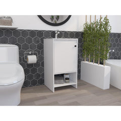 Genesis 1-Shelf Freestanding Vanity Cabinet White