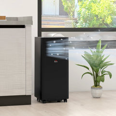8000 BTU Mobile Air Conditioner, 345 Sq. Ft., AC Unit with Dehumidifier, Sleep, 24H Timer On/Off, Window Kit, Black