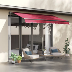 Patio Awning Canopy Retractable Deck Door Outdoor Sun Shade Shelter