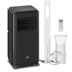 8,000 BTU Moible Air Conditioner 345 Sq. Ft., Dehumidifier Fan Auto Sleep with 24H Timer On/Off, Window Kit, Black