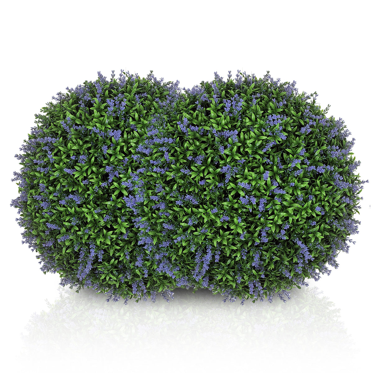 2 Pack Artificial Plant Lavender Topiary Balls, 16.5 Inch