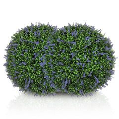2 Pack Artificial Plant Lavender Topiary Balls, 16.5 Inch