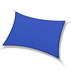 16' x 20' Sun Shade Sail Canopy Outdoor Shade Sail Cloth for Patio Deck Yard with D-Rings and Rope Included, Blue