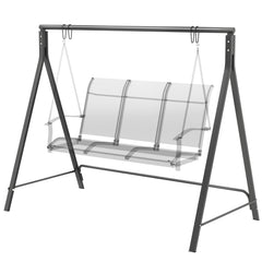 Metal Porch Swing Stand, Heavy Duty Swing Frame, Hanging Chair Stand Only, 528 LBS Weight Capacity, for Backyard, Patio, Lawn, Playground, Black