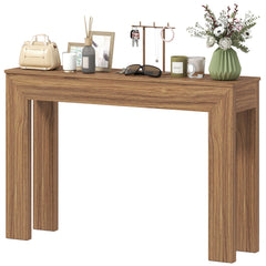 Modern Console Table, 47" Narrow Entryway Table, Walnut