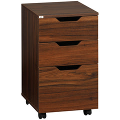 Storage Cabinet Storage Organizer with Caster Wheels, Brown Wood Grain