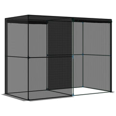 8' x 4' x 6' Crop Cage, Plant Protection Tent with Zippered Doors for Vegetable Garden, Backyard, Black