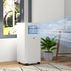 8000 BTU Mobile Air Conditioner, 345 Sq. Ft., AC Unit with Dehumidifier, Sleep, 24H Timer On/Off, Window Kit, White