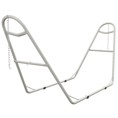 Hammock Stand, Portable Adjustable Steel Frame Hammock Stand, Weather Resistant, 10.3', 550 lbs. Capacity, White