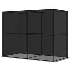 8' x 4' x 6' Crop Cage, Plant Protection Tent with Zippered Doors for Vegetable Garden, Backyard, Black