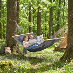 Outdoor Hammock 2-Person, with Pillow & Pad, 440 lbs Capacity, Gray