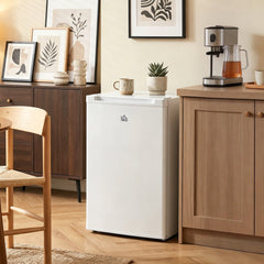 Upright Freezer, 3 Cu Ft Small Freezer with Reversible Single Door, Adjustable Thermostat for Home, Apartment, White