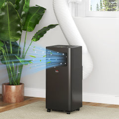 10000 BTU Mobile Air Conditioner, 441 Sq. Ft., AC Unit with Dehumidifier, Sleep, 24H Timer On/Off, Window Kit, Black