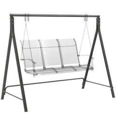 Metal Porch Swing Stand, Heavy Duty Swing Frame, Hanging Chair Stand Only, 528 LBS Weight Capacity, for Backyard, Patio, Lawn, Playground, Black