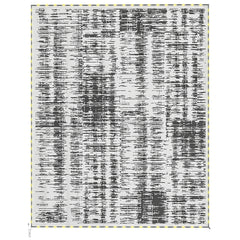 Reversible Outdoor Rug Carpet with LED Lights, Carry Bag & Ground Stakes for Backyard, Deck, Picnic, Beach, 10' x 8'