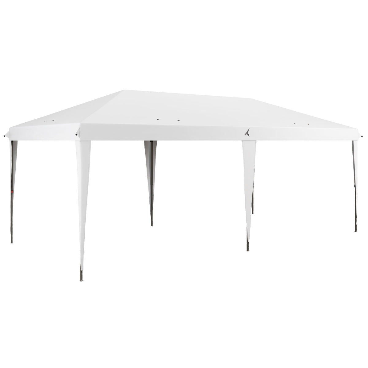 10' x 19.2' Outdoor Gazebo Pop Up Canopy Party Tent with Carrying Bag, White