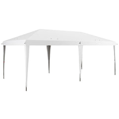 10' x 19.2' Outdoor Gazebo Pop Up Canopy Party Tent with Carrying Bag, White