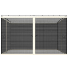 Replacement Mesh Sidewall Netting for 10' x 12' Gazebos and Canopy Tents with Zippers, (Sidewall Only) Cream