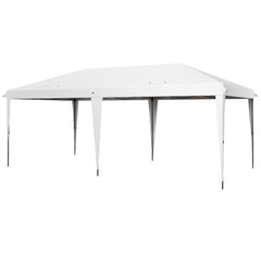10' x 19.2' Outdoor Gazebo Pop Up Canopy Party Tent with Carrying Bag, White