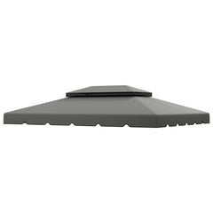 Model 84C-101 or 84C-144 13' x 10' Gazebo Replacement Canopy, Gazebo Top with Double Vented Roof (TOP ONLY), Gray