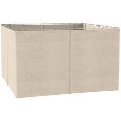 9.84' x 13.1' Gazebo Sidewall Set with Hooks/C-Rings, Beige