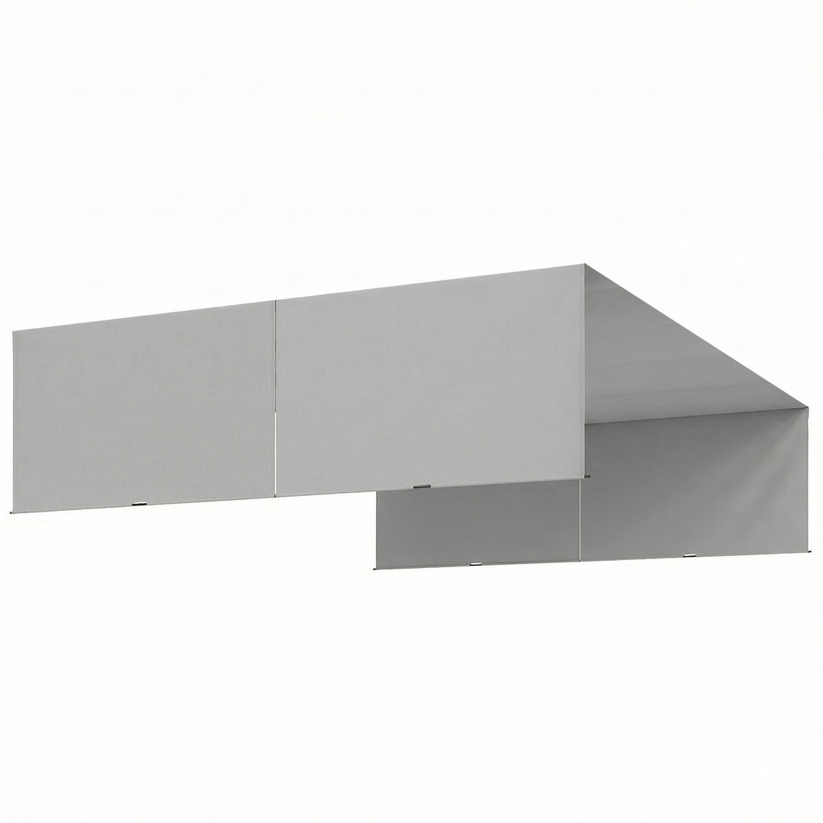 2 Pcs Pergola Replacement Canopy, UV Protection Pergola Shade Cover, Easy to Install, for 10 x 10ft Pergola, Light Gray
