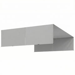 2 Pcs Pergola Replacement Canopy, UV Protection Pergola Shade Cover, Easy to Install, for 10 x 10ft Pergola, Light Gray