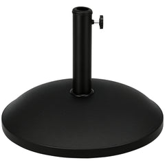 20" 55 lbs Round Cement Umbrella Base Stand Market Parasol Holder with Tightening Knob & Easy Setup, for Φ1.3", Φ1.5", Φ1.9" Pole, for Lawn, Deck, Backyard, Garden, Black