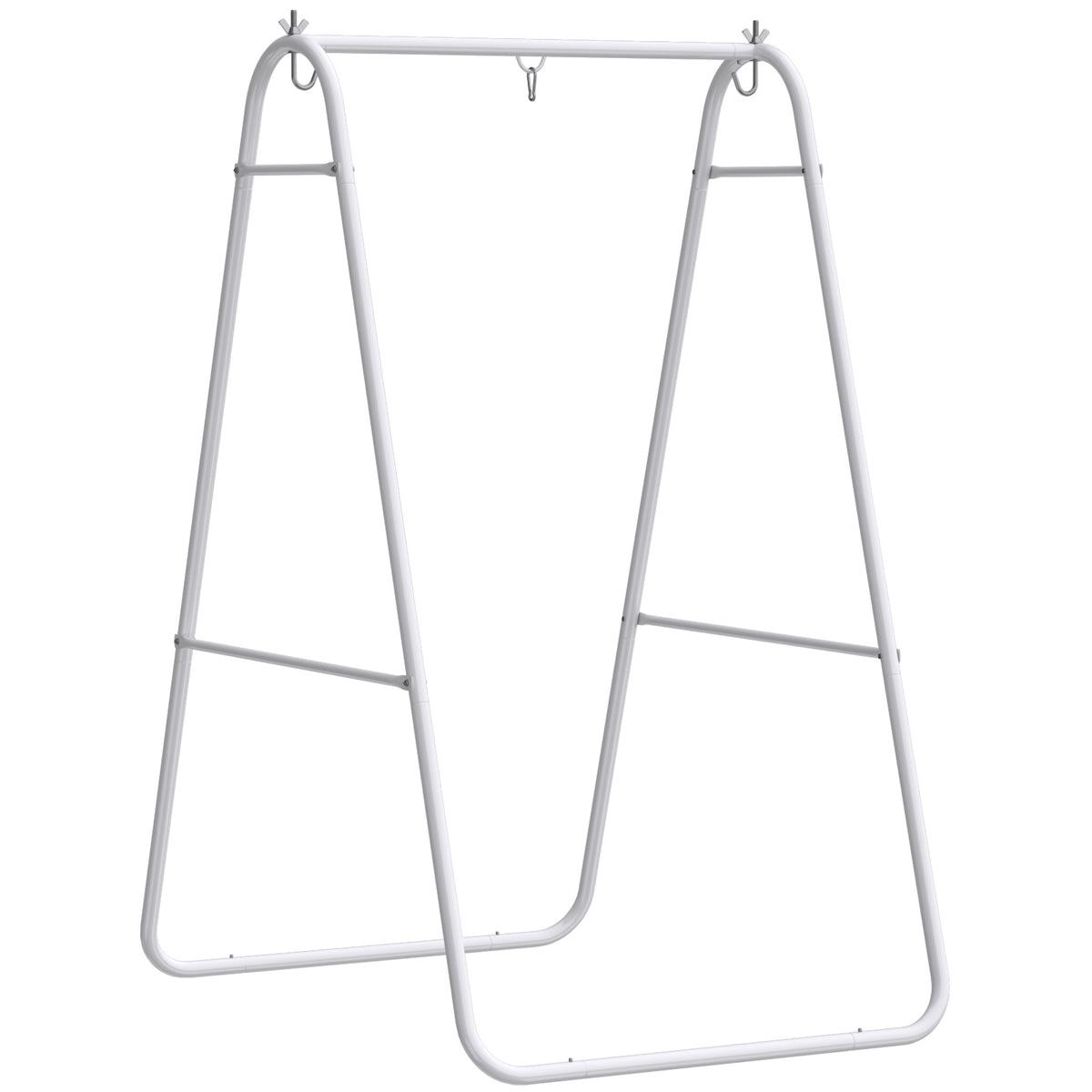 Hammock Chair Stand Only Heavy Duty Solid Steel A-Frame for Hanging Hammock, Egg Chair, Max Load 330 LBS, White