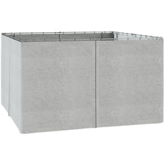 9.84' x 13.1' Gazebo Sidewall Set with Hooks/C-Rings, Light Gray