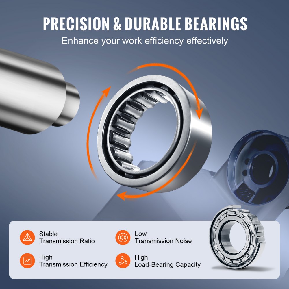 Bostome Z-Axis Power Feed for milling machine with 450 in-lb torque and 0-200 RPM speed.