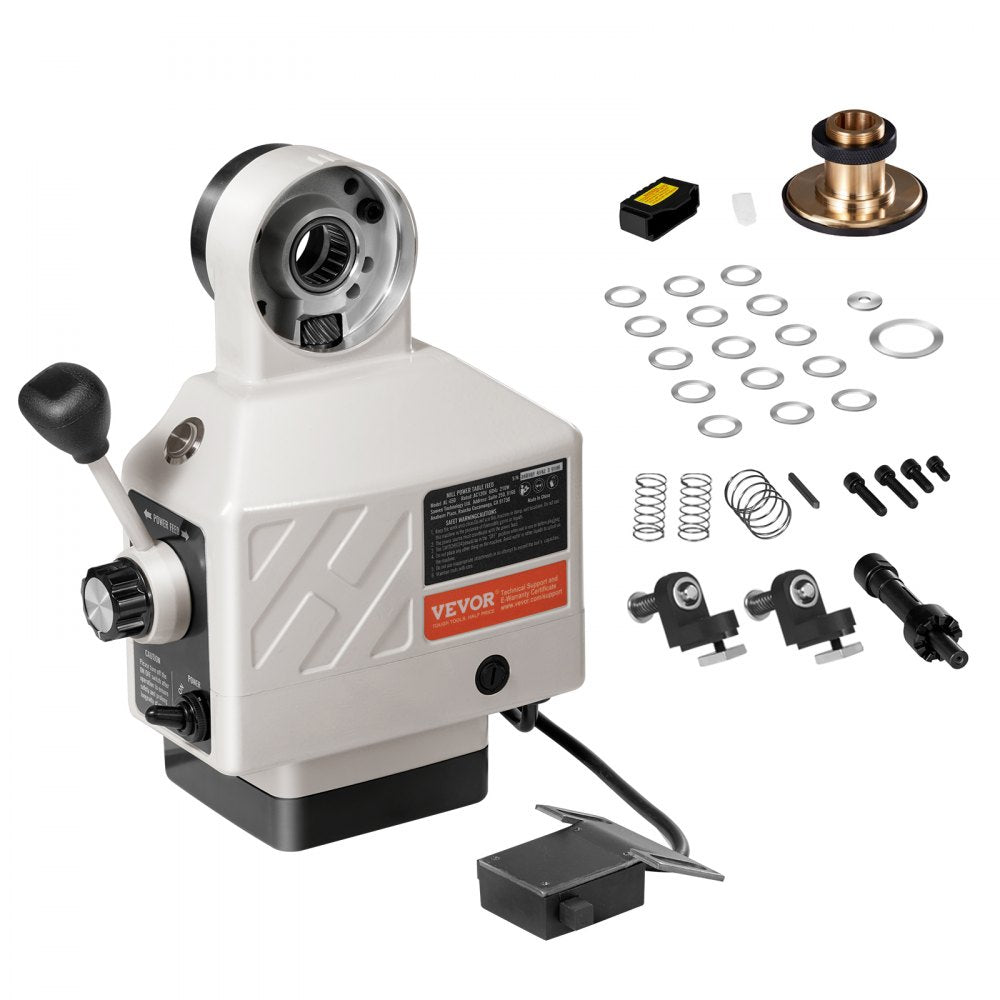 Bostome Z-Axis Power Feed with a continuous knob for adjustable speed and 450 in-lb torque.