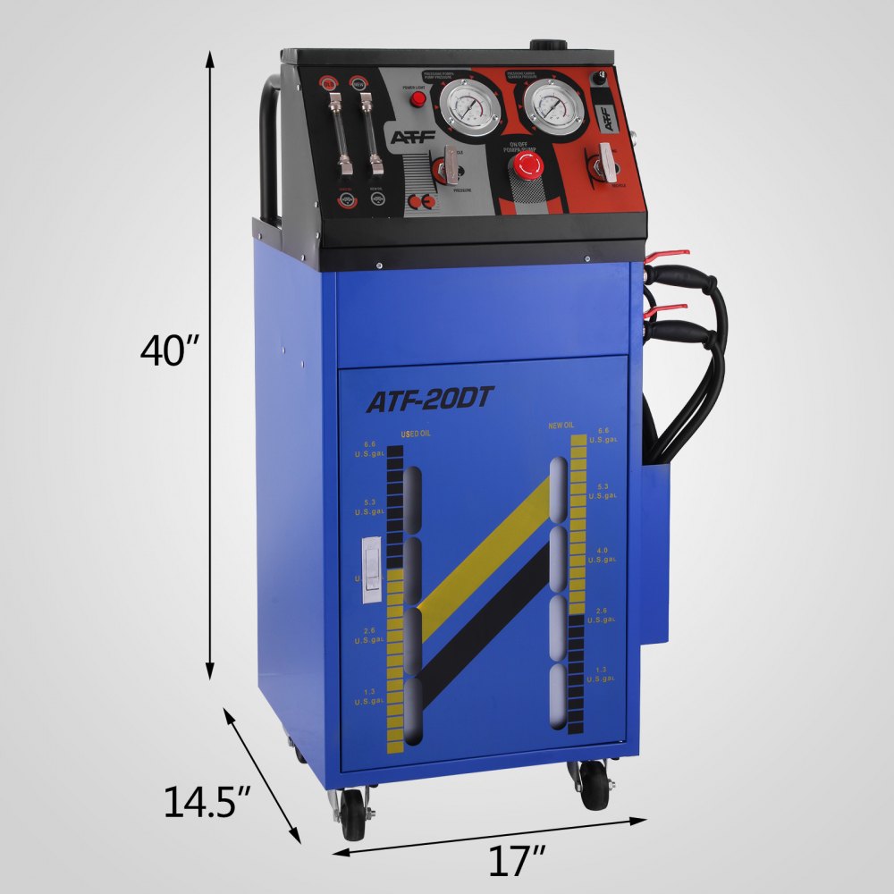 Flush Machine DC12V 0-60PSI Automatic Transmission Fluid Exchanger Heavy Duty Transmission Flush Machine for Small Gasoline Motor Car and Diesel Vehicle