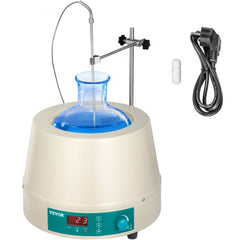 Heating Mantle 2000ml Electric Magnetic Stirring Heating Mantle 600W Digital Magnetic Stirrer Mantle, Max Temp 450 ° C Digital Magnetic Heating Mantle Kit 2000ml