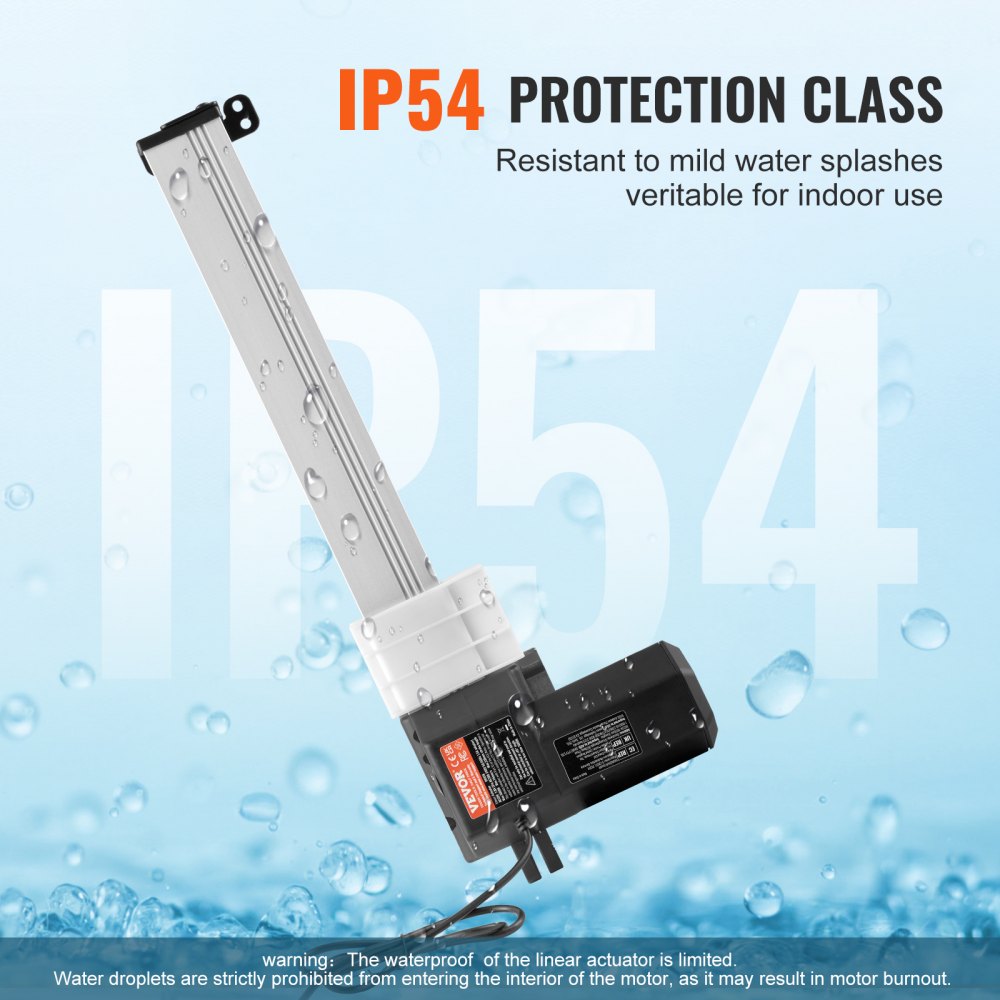 24V Linear Actuator Kit 13 Inch 0.55"/s 220lbs/1000N with IP44 Protection
